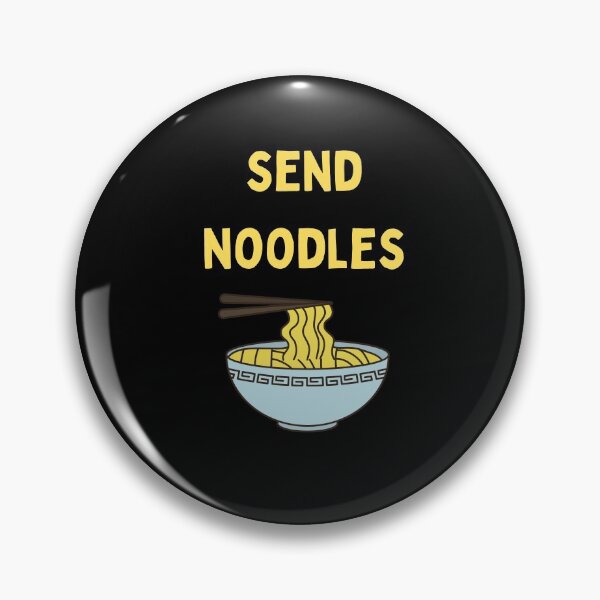 Item preview, Send Noodles Funny Quote Saying Yellow Box Ramen Digital Illustration designed and sold by conceptDVS.