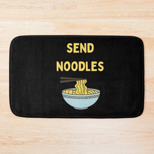Item preview, Send Noodles Funny Quote Saying Yellow Box Ramen Digital Illustration designed and sold by conceptDVS.