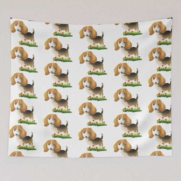 Item preview, Cute Beagle with rose designed and sold by HenryMaster.