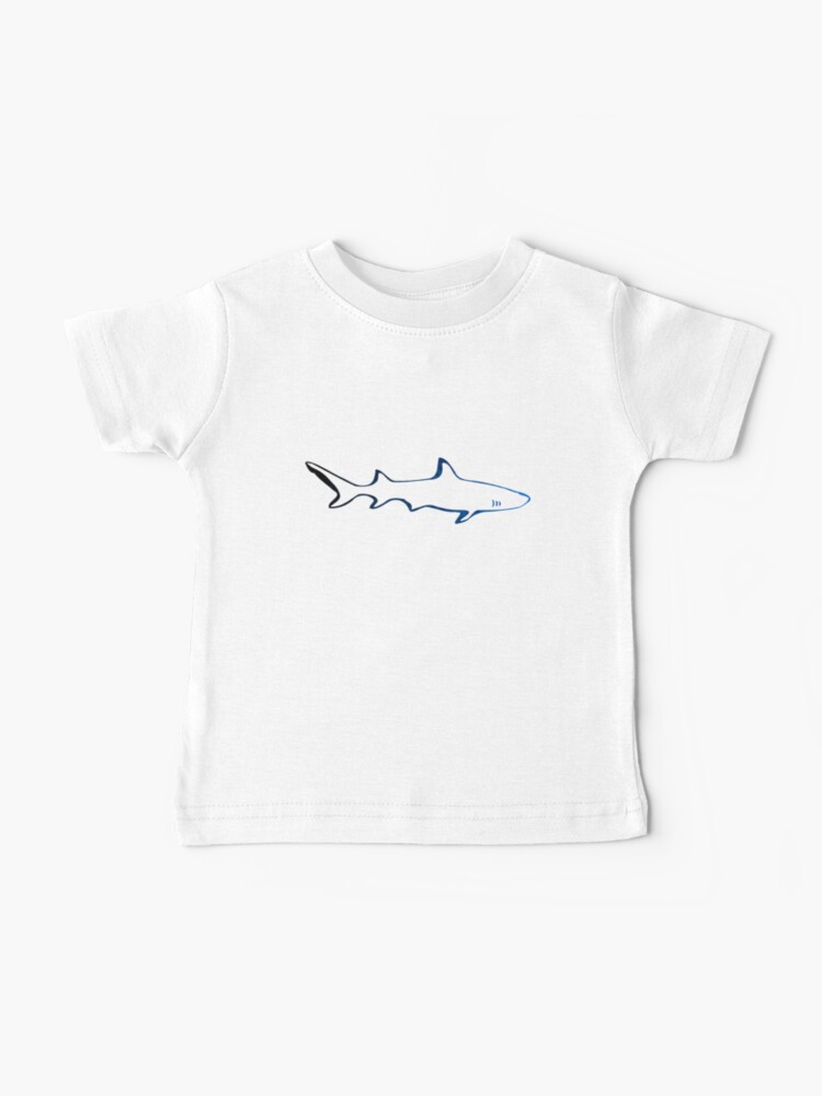 Shark Outline Baby T Shirt By Lucid Reality Redbubble