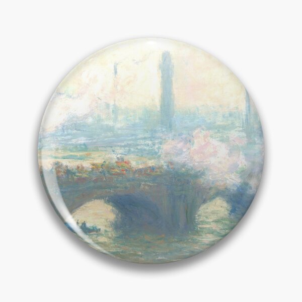 Item preview, monet bridge painting gold yellow designed and sold by SFTStudio.