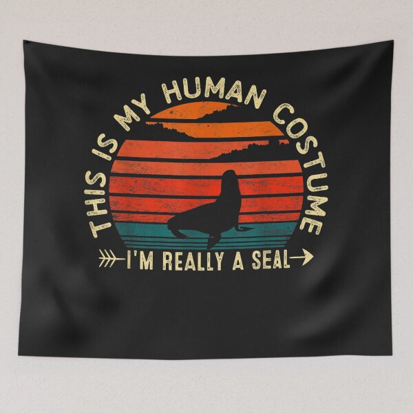 Item preview, Human Costume I'm Really A Seal Halloween Gifts designed and sold by harolhaw.