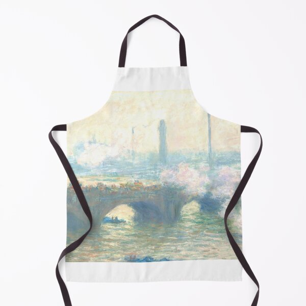 Item preview, monet bridge painting gold yellow designed and sold by SFTStudio.