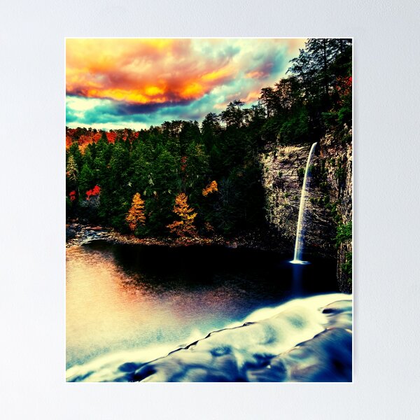 Item preview, Sunset and Waterfall designed and sold by The Sober Art.