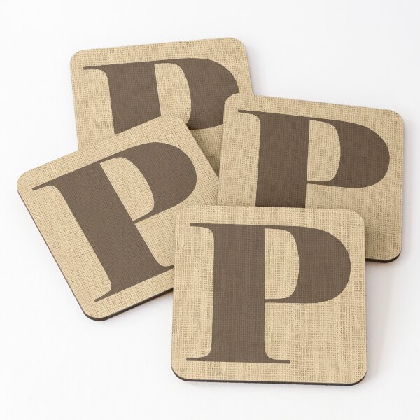 Item preview, Monogram Burlap Initial P designed and sold by Elsy's Art.