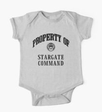 Property of Stargate Command Athletic Wear Black ink One Piece - Short Sleeve