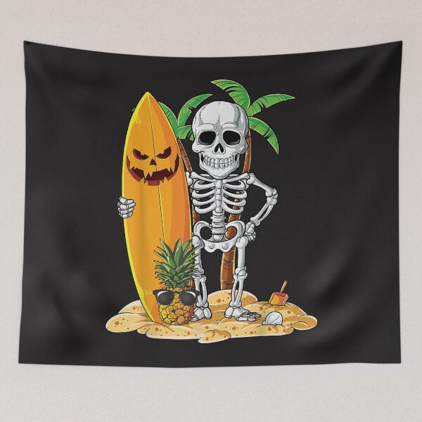 Item preview, Skeleton Surfing Halloween Gifts Hawaii designed and sold by harolhaw.