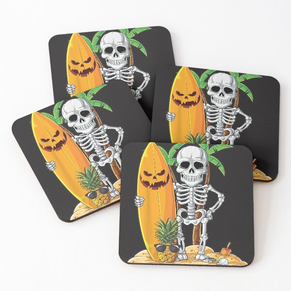 Item preview, Skeleton Surfing Halloween Gifts Hawaii designed and sold by harolhaw.