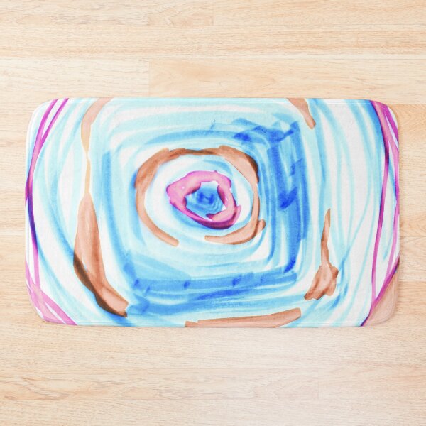 Item preview, Abstract Labyrinth in Orange and Blue. designed and sold by FanitsaArt.