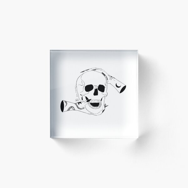 Skull Acrylic Block