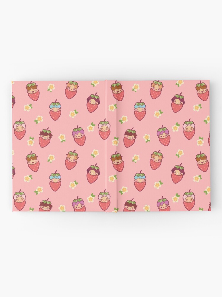 Alternate view of BTS Strawberry Patch PINK ~Journals & Notebooks~ Hardcover Journal