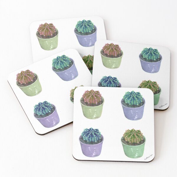 Item preview, Cacti Quartet designed and sold by ArtiesByEm.