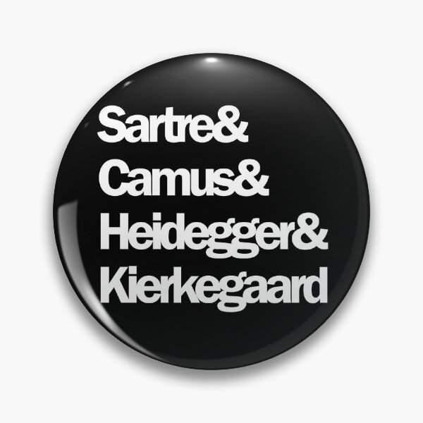 Item preview, Existentialist philosophers Sartre Camus Heidegger Kierkegaard designed and sold by ShuckedLondon.