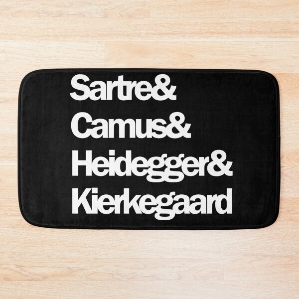 Item preview, Existentialist philosophers Sartre Camus Heidegger Kierkegaard designed and sold by ShuckedLondon.
