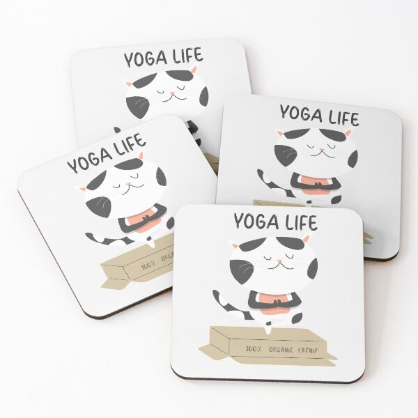 Artikelvorschau, Katzen Yoga Leben entworfen und verkauft von foxxyapparel.