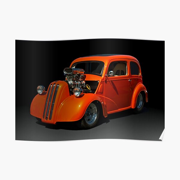 1948 English Ford Anglia Dragster Poster