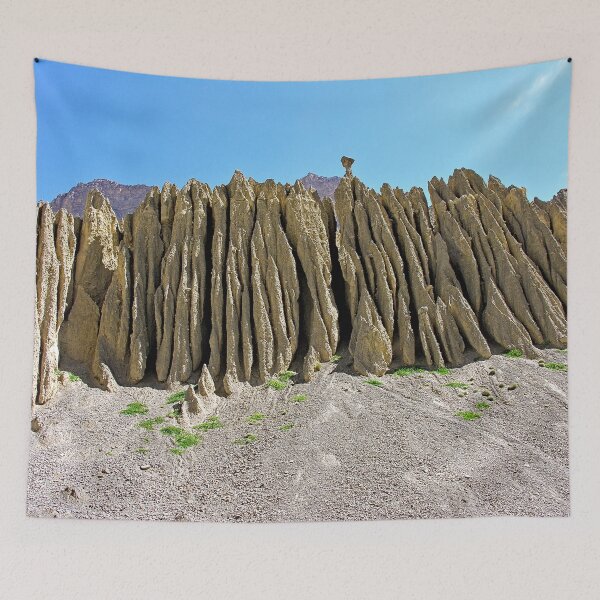 Item preview, Cliff Eroded Sandstone Rock Landscape Himalaya  designed and sold by worldways.