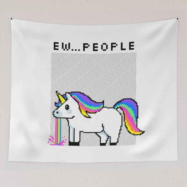 Item preview, Funny Unicorn Vomiting Rainbow Ew...People designed and sold by SobaWaveStudio.