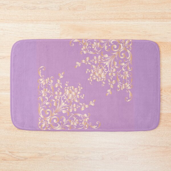 Item preview, Pastel Floral Folk Art-Pastel Purple Alpana designed and sold by Artcapturingart.