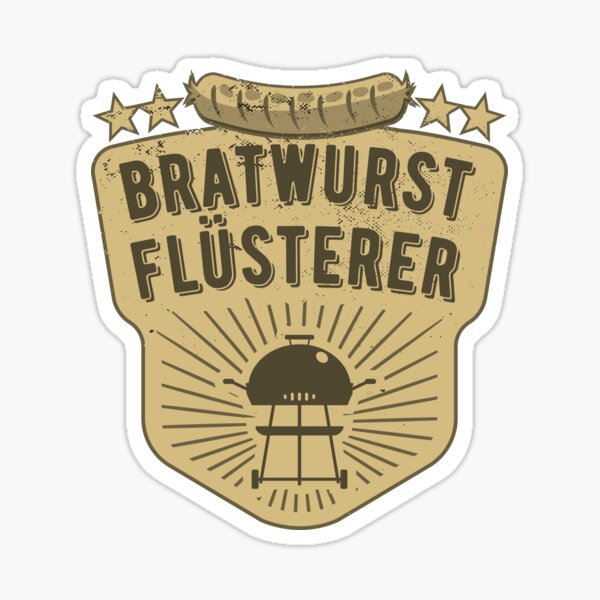 BRATWURST FLÜSTERER BBQ GRILLEN GRILL LUSTIG Sticker