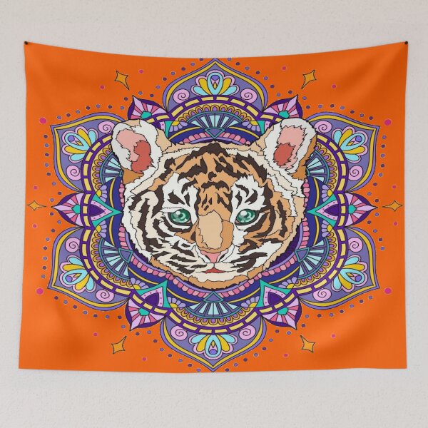 Item preview, Drawing mandala tiger designed and sold by Ibrahimm12.