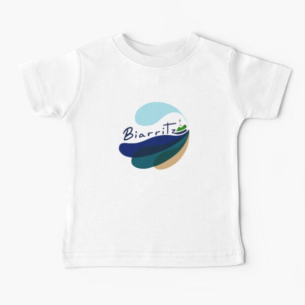 Logotipo de Biarritz | Playa del Miramar | País Vasco Camiseta para bebés