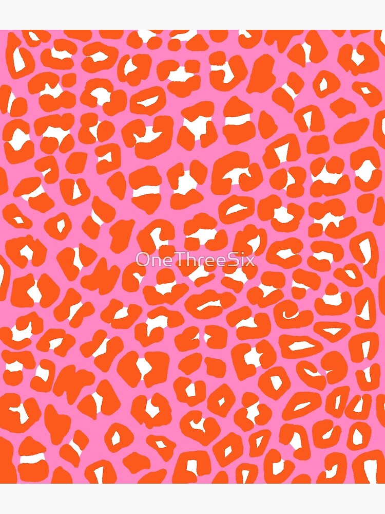 Cheetah Wallpaper Hot Pink Orange, Colorful Animal Wallpaper for