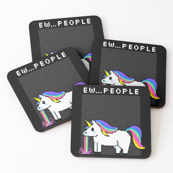 Item preview, Funny Unicorn Vomiting Rainbow Ew...People designed and sold by SobaWaveStudio.