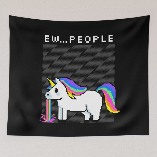 Item preview, Funny Unicorn Vomiting Rainbow Ew...People designed and sold by SobaWaveStudio.