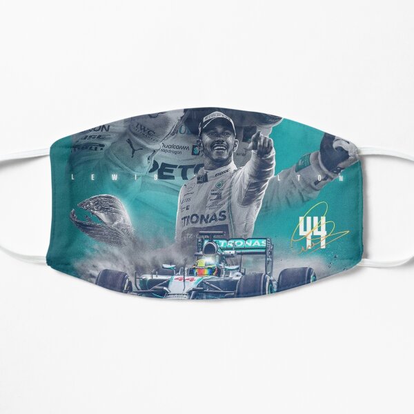 Wallpaper Lewis Hamilton Flat Mask