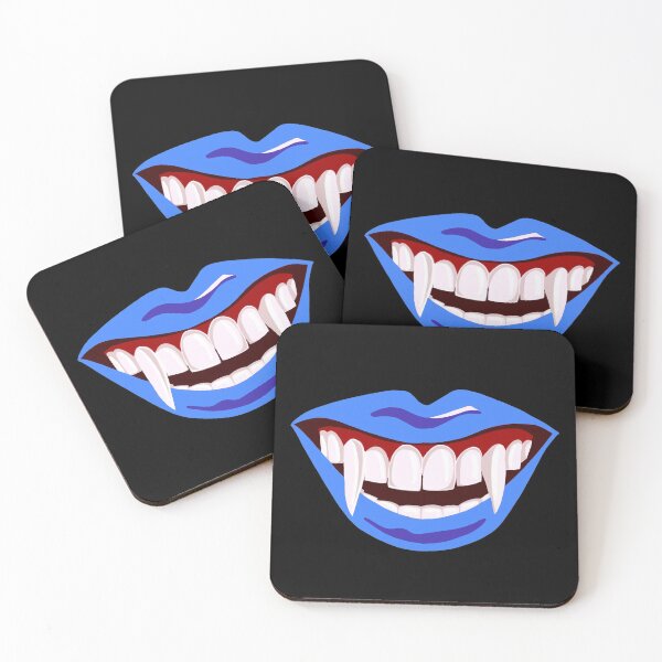 Item preview, Halloween Dracula vampire fags mouth blue lips designed and sold by PG Illustration.