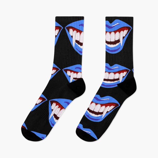 Item preview, Halloween Dracula vampire fags mouth blue lips designed and sold by PG Illustration.
