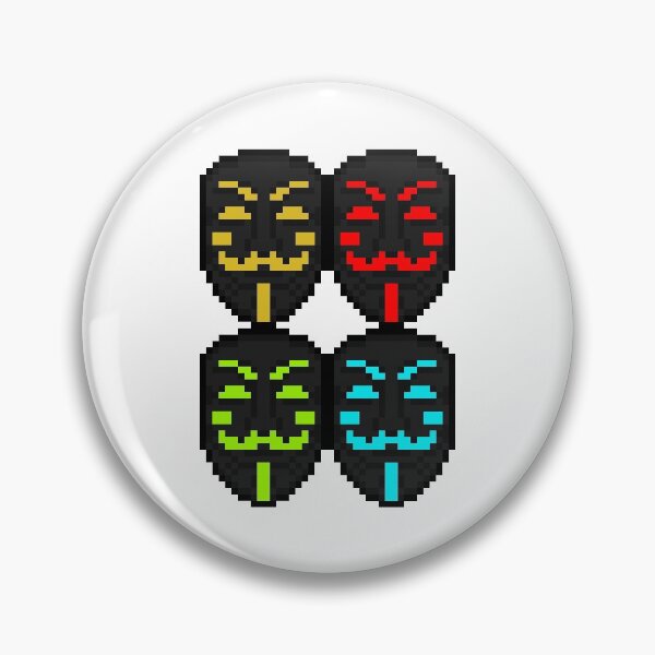 Item preview, Black Colorful anonymous designed and sold by AnonymousMerch.