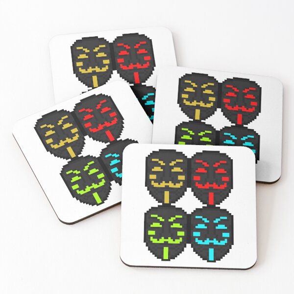 Item preview, Black Colorful anonymous designed and sold by AnonymousMerch.