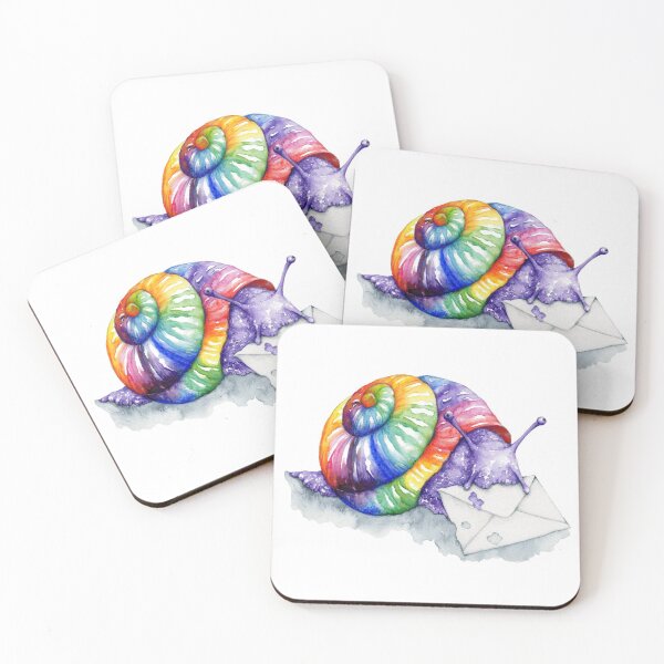 Item preview, Rainbow Snail Mail  designed and sold by Katy Jones.