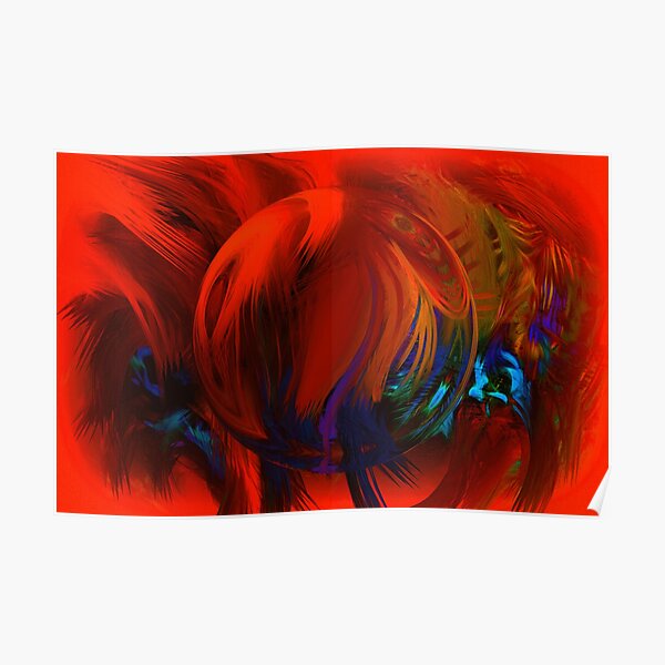 Enchanting Ball Of Feathers Poster