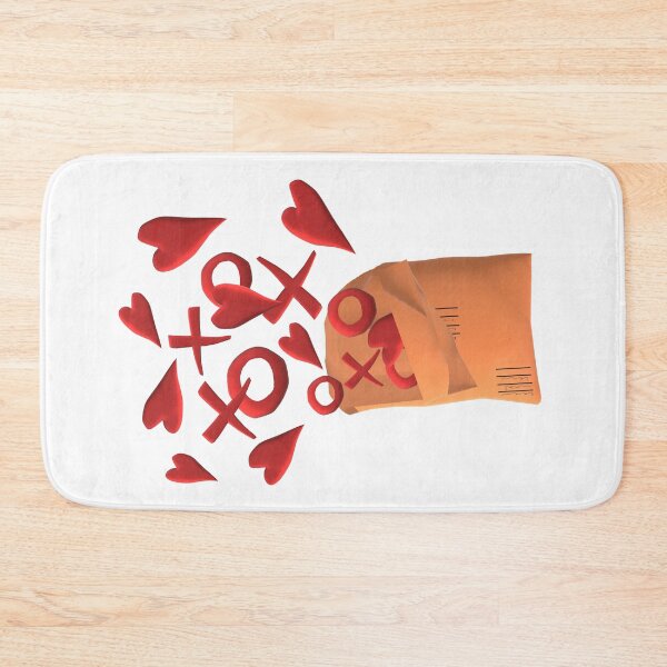 Item preview, Send Love. Happy Snail Mail Envelope with Hearts, X's and O's. (White Background) designed and sold by ArtByLM.