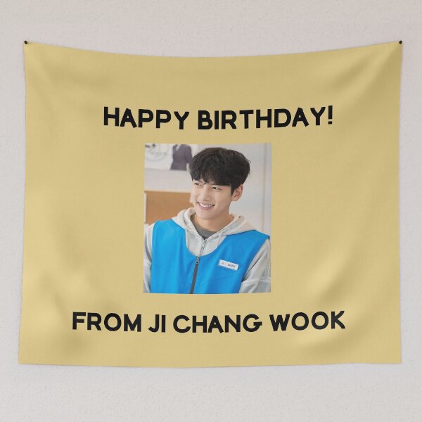 Item preview, Happy Birthday From Ji Chang Wook  designed and sold by kpopkdramamerch.