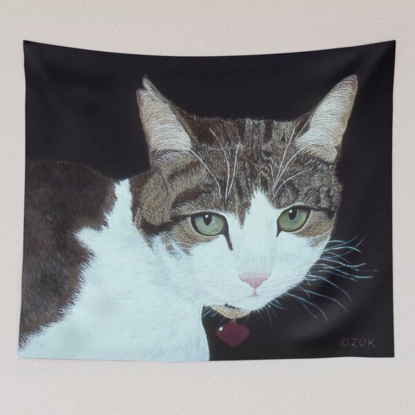 Item preview, Tabby Cat with Notched Ear designed and sold by KarenZuk.