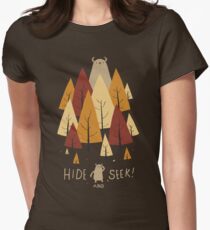 hide and seek Women's Fitted T-Shirt