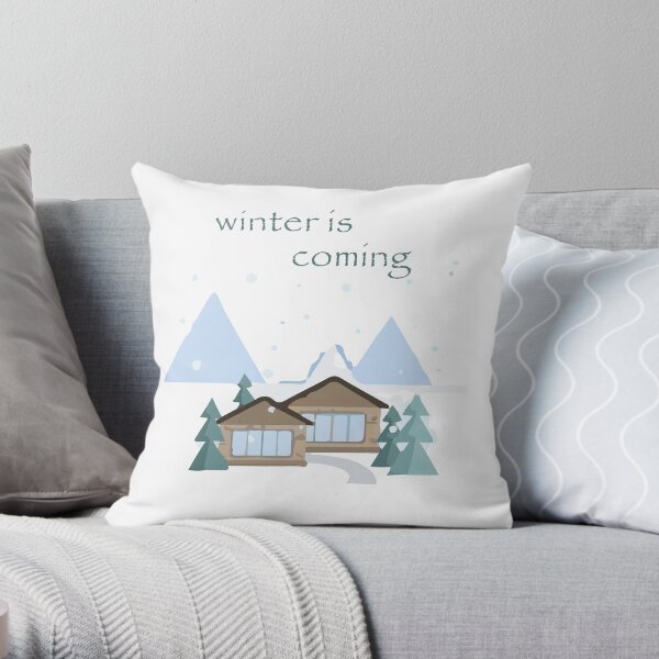 Winter Is Coming T-Shirts Throw Pillow