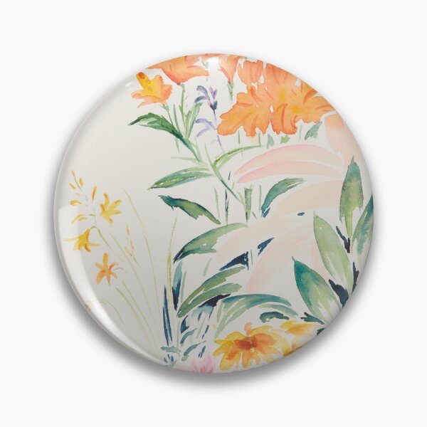 Item preview, Orange flowers designed and sold by Sue Pownall Artist.