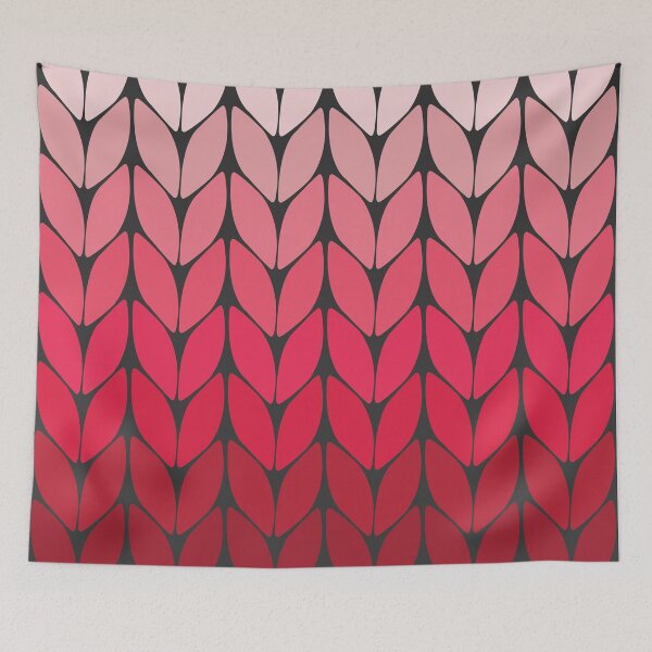 Item preview, Knitting Pattern Red Pink Ombre designed and sold by VivtheFish.