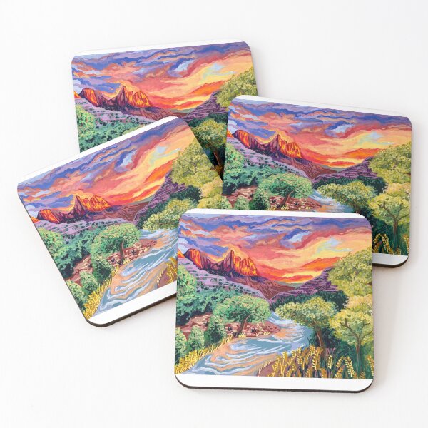 Item preview, Zion Rectangle Sticker, No Text designed and sold by katehickman.
