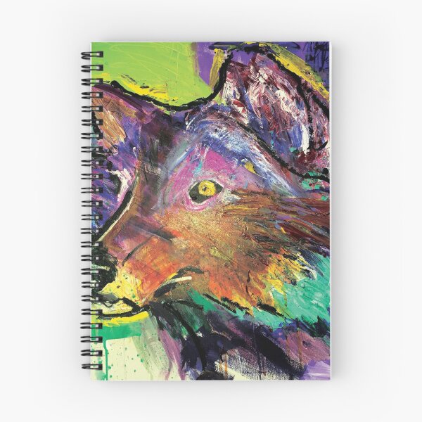 Artikelvorschau, Wolf Farbe Wahnsinn entworfen und verkauft von ExtemporeArt.