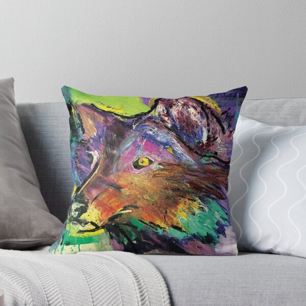 Item preview, Locura del color del lobo designed and sold by ExtemporeArt.