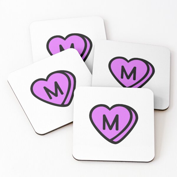 Item preview, Letter M purple heart designed and sold by RafaTakami.