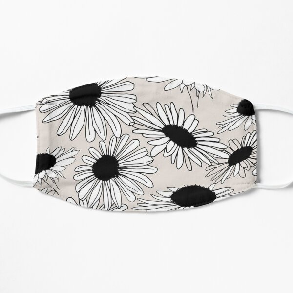 Silhouette Sunflower Prints Flat Mask