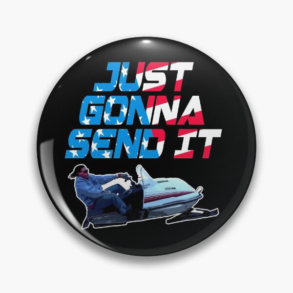 Item preview, Just Gonna Send It - Snowmobile Gift - Larry Enticer Design - Snowcross American Flag designed and sold by Sean Moon.