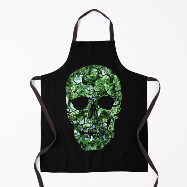 Item preview, Green broken skull head -broken glass effect gift idea designed and sold by DESIGNNOUR.